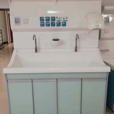 高分子洗手池自動(dòng)皂液盒 感應(yīng)式出水滿柜設(shè)計(jì)